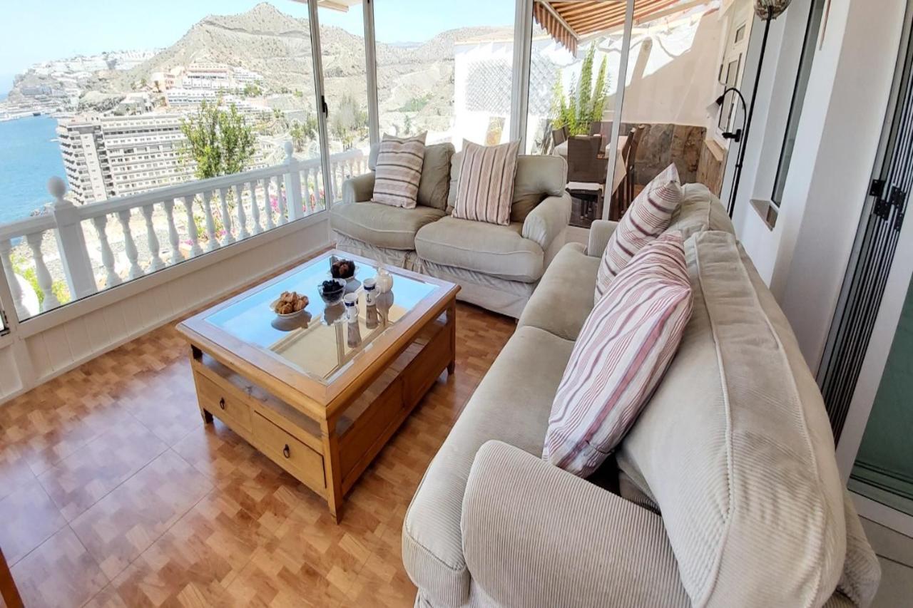 Sunset Balcony With Ocean Views Villa Mogán Eksteriør billede