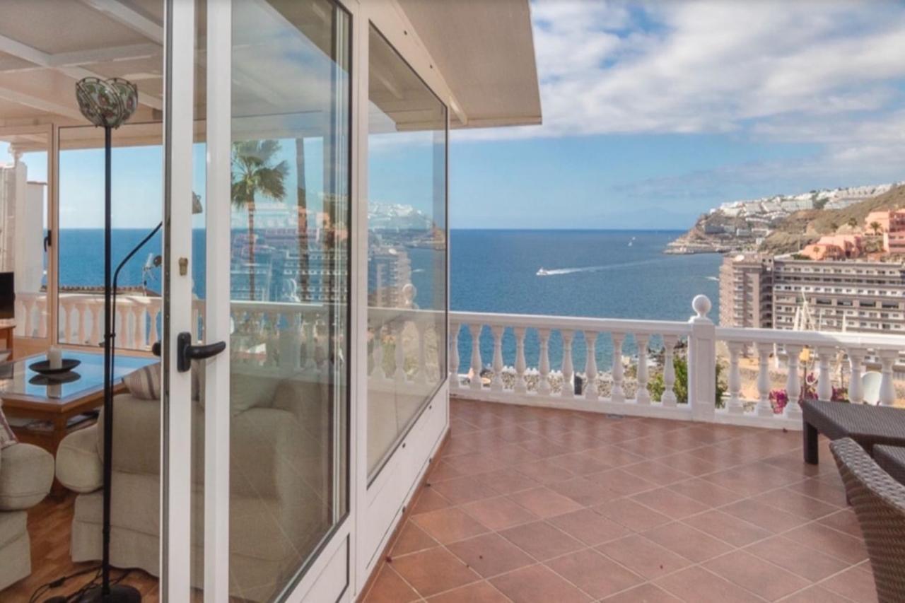 Sunset Balcony With Ocean Views Villa Mogán Eksteriør billede